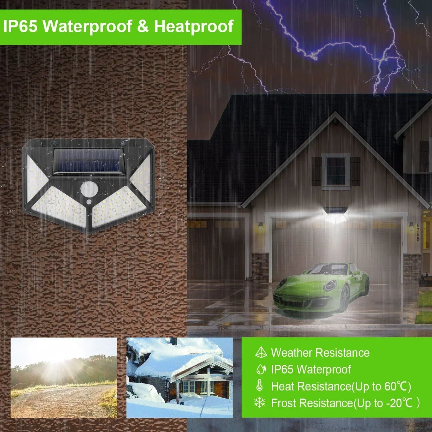 Multifunctional Solar Lamp – Waterproof Garden Light with Motion Sensor