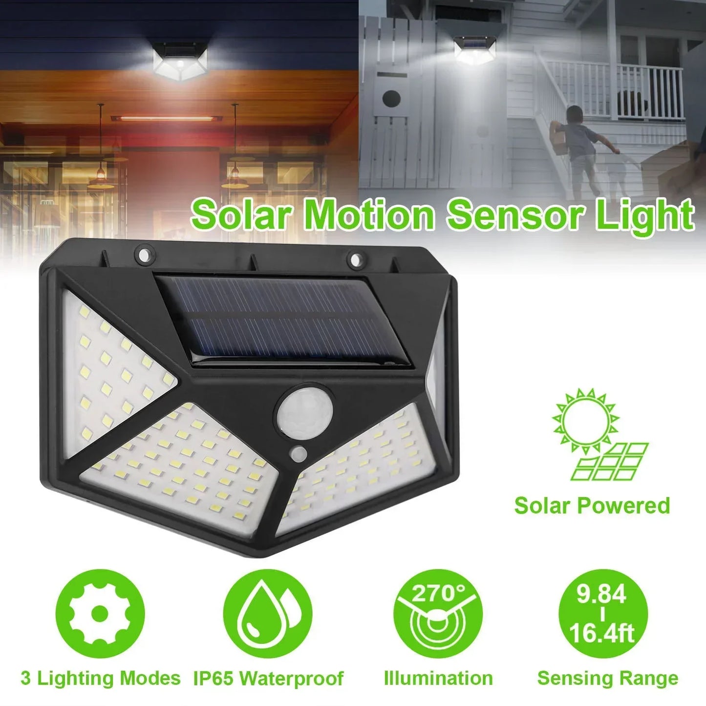 Multifunctional Solar Lamp – Waterproof Garden Light with Motion Sensor