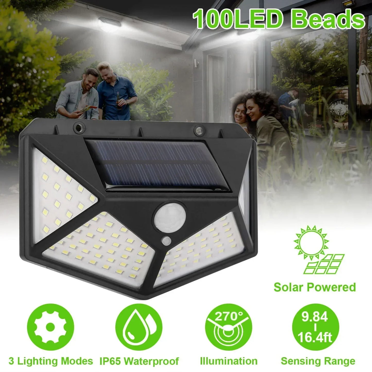 Multifunctional Solar Lamp – Waterproof Garden Light with Motion Sensor