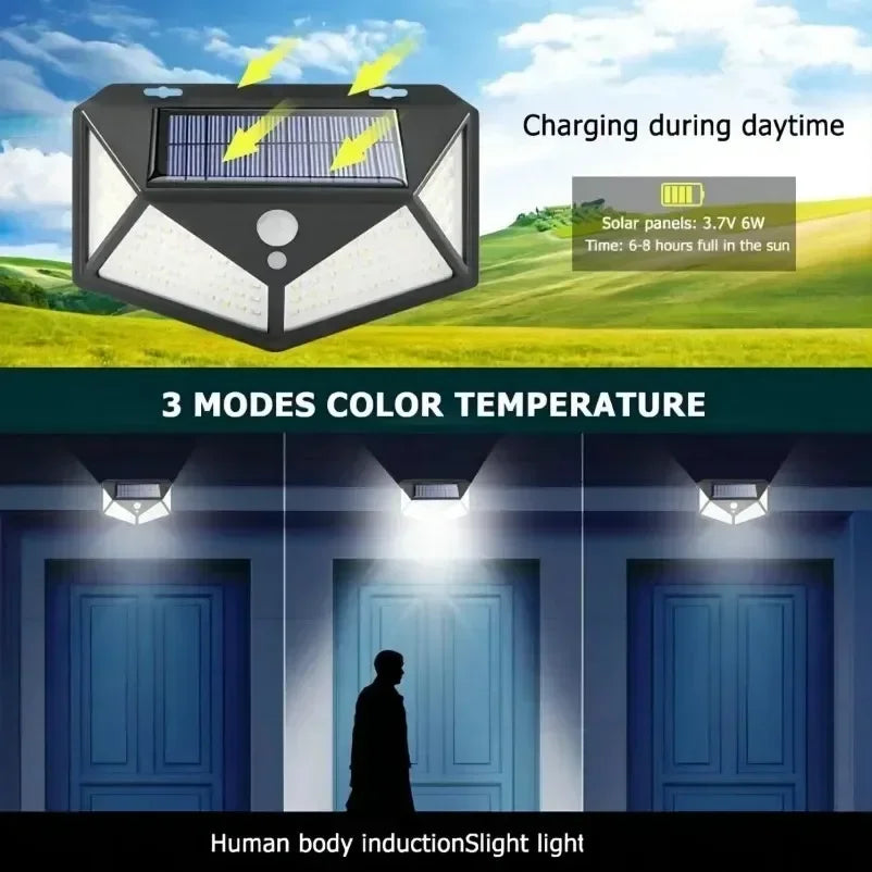 Multifunctional Solar Lamp – Waterproof Garden Light with Motion Sensor