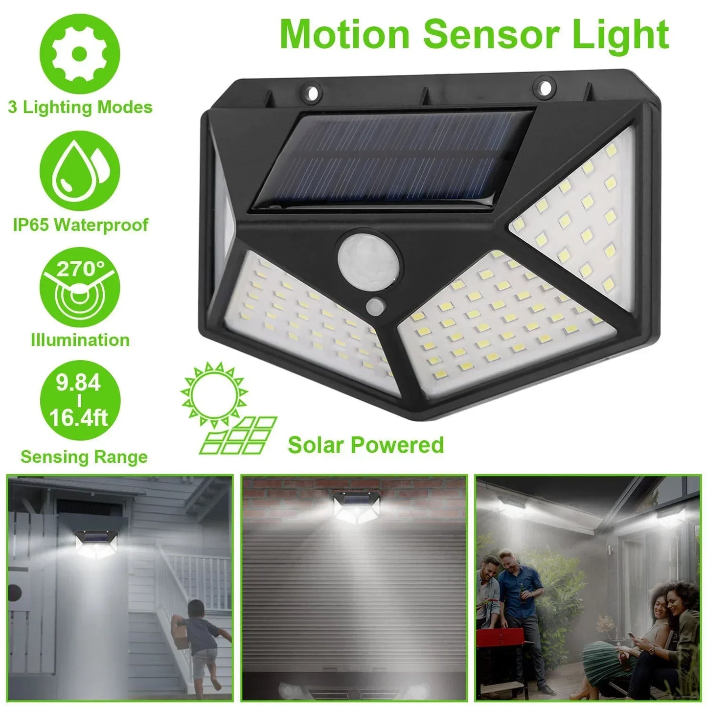 Multifunctional Solar Lamp – Waterproof Garden Light with Motion Sensor